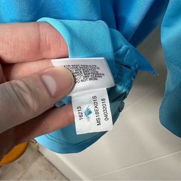 Peter Millar Summer Comfort Blue Polo Shirt - Picture 7 of 9